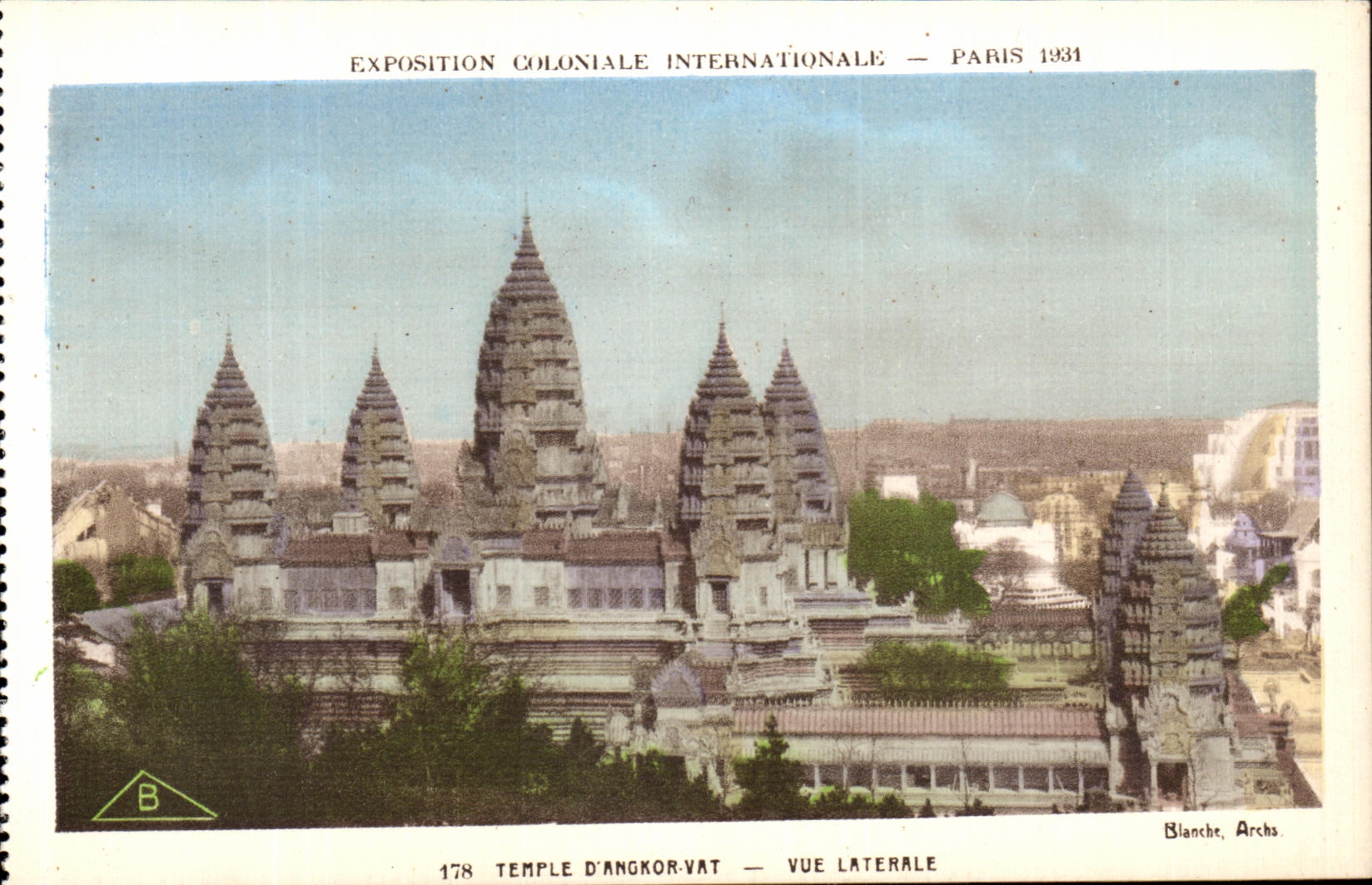 CPA Paris Exposition coloniale internationale Paris 1931 Temple D Angkor Vat Vue Laterale