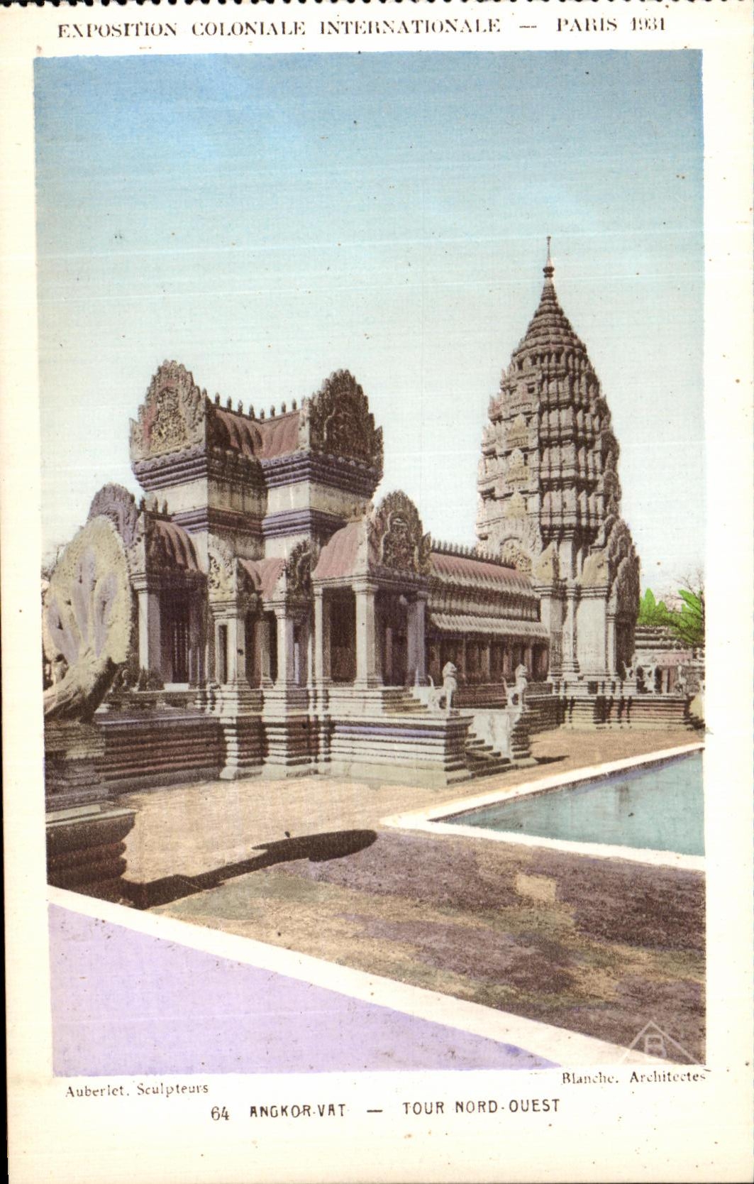 CPA Paris Exposition coloniale internationale Paris 1931 Temple D Angkor Vat Tour Nord Quest