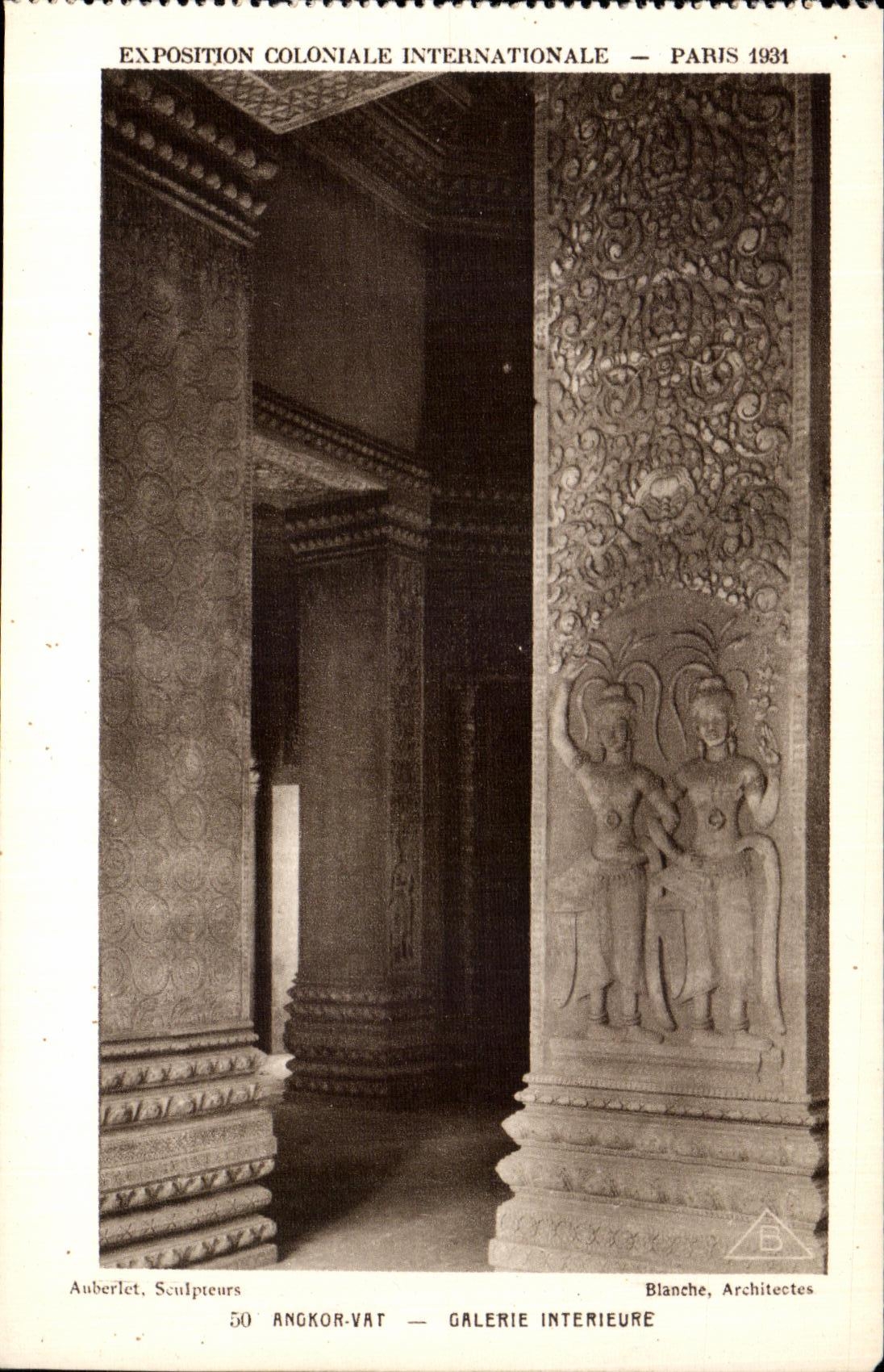 Ankor-Vat — Galerie intérieure — Exposition coloniale internationale — Paris 1931