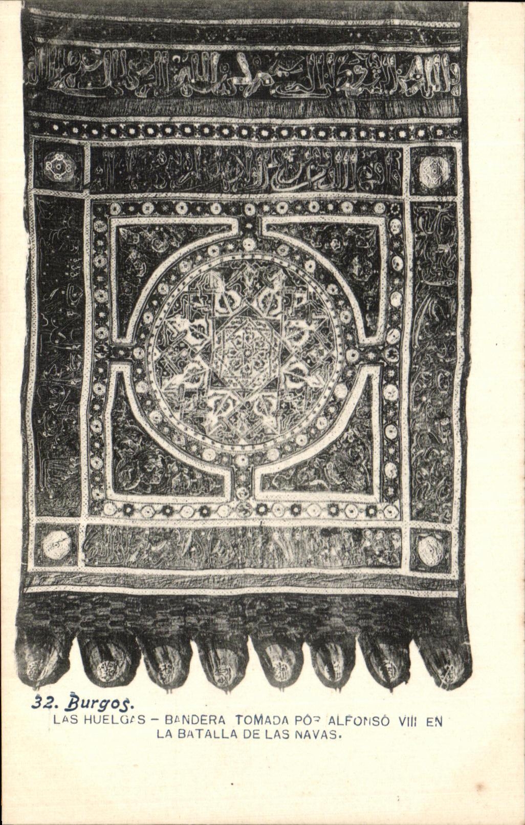 Burgos — Banderas erobert von Alfonso VIII in der Schlacht von Las Navas — Fototipia Lacoste, Madrid