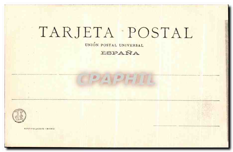 Burgos — Banderas erobert von Alfonso VIII in der Schlacht von Las Navas — Fototipia Lacoste, Madrid — Rückseite