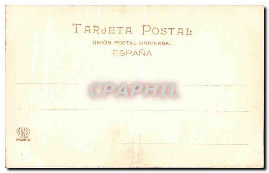 Burgos: Grab des Prinzen D. Alonso — Cartuja — Sammlung D'ASLOC — Rückseite