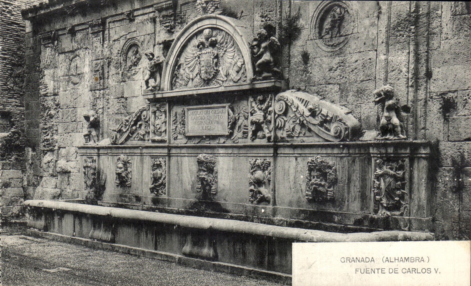 CPA Granada Alhambra Fuente De Carlos V