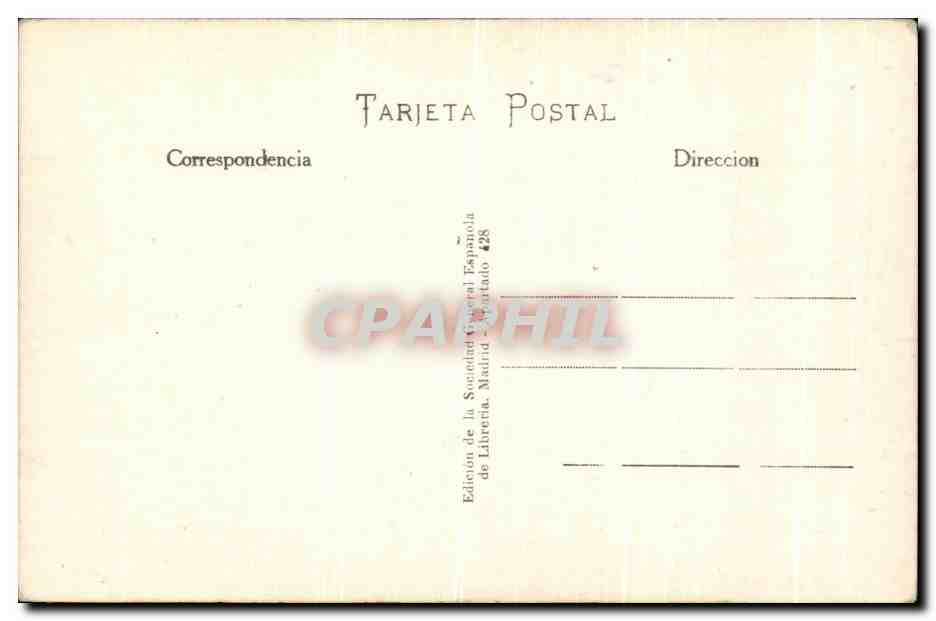 CPA Granada Alhambra Salon de Embajadores — Rückseite