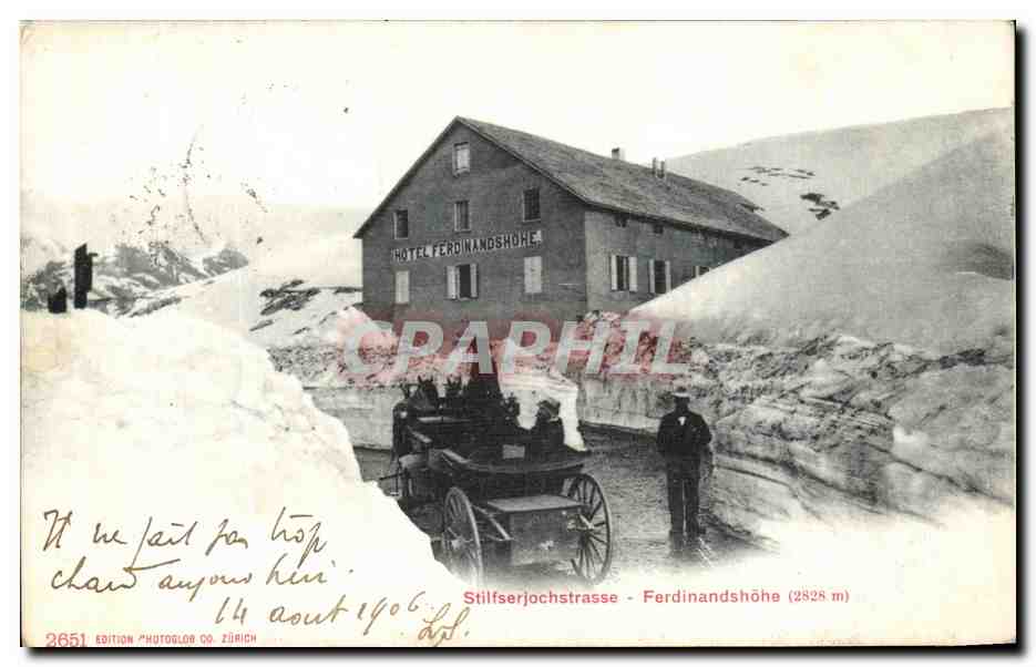 CPA Stilfserjochstrasse Ferdinandshohe 