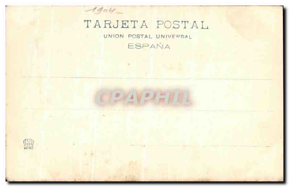 CPA Salamanca Fachada De La clerecia — Rückseite