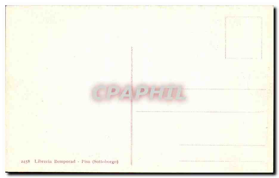 CPA Pisa Battistero Hi Fonte Battesimate e il Pulpito — Rückseite