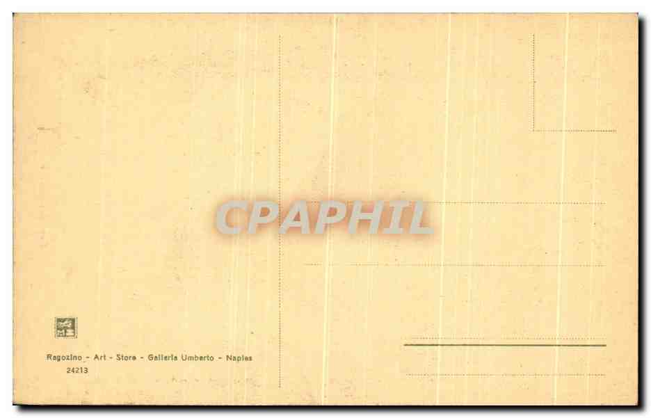CPA Napoli Museo Nazionale Fauno coll otre — Rückseite
