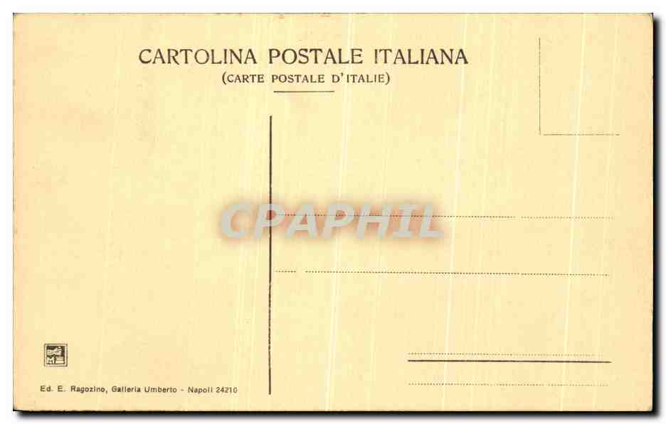 CPA Napoli Museo Nazionale Marsia Ed Apollo  — Rückseite