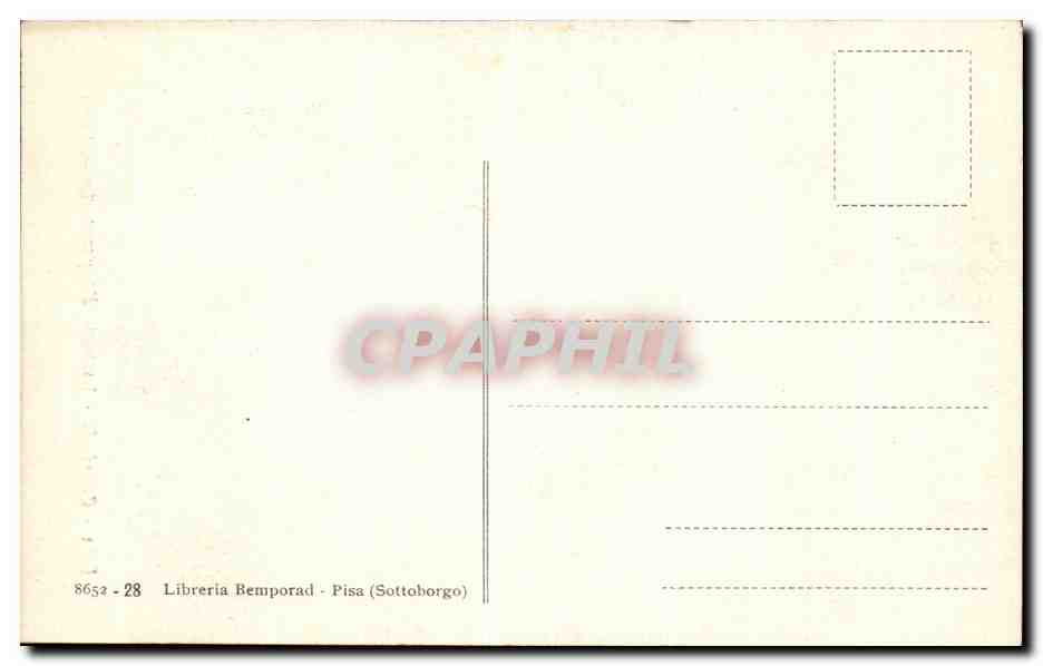 CPA Pisa Cattedrale La Porta d Ingresso Bonanno Pisano — Rückseite