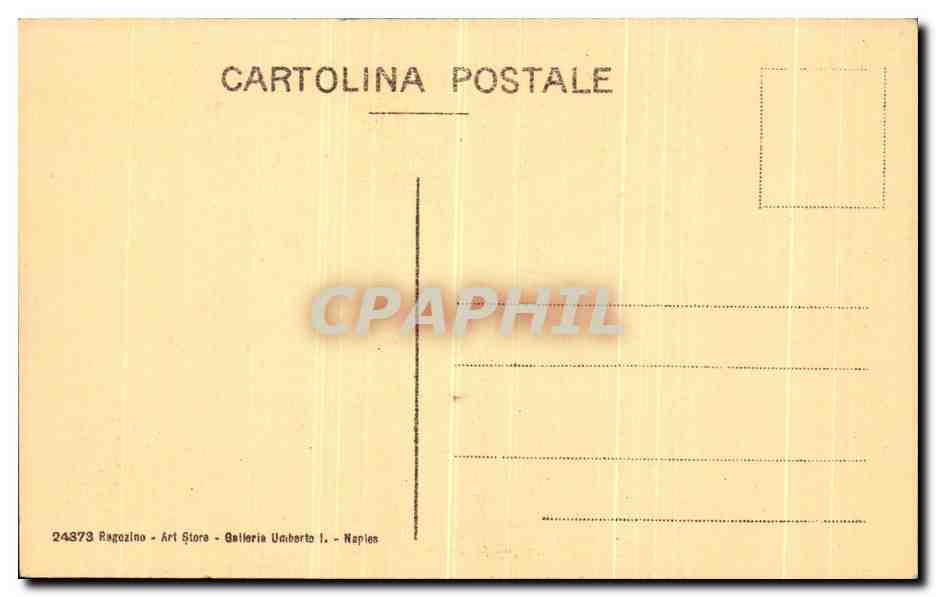 CPA Napoli Museo Nazionale Le tre Grazie  — Rückseite