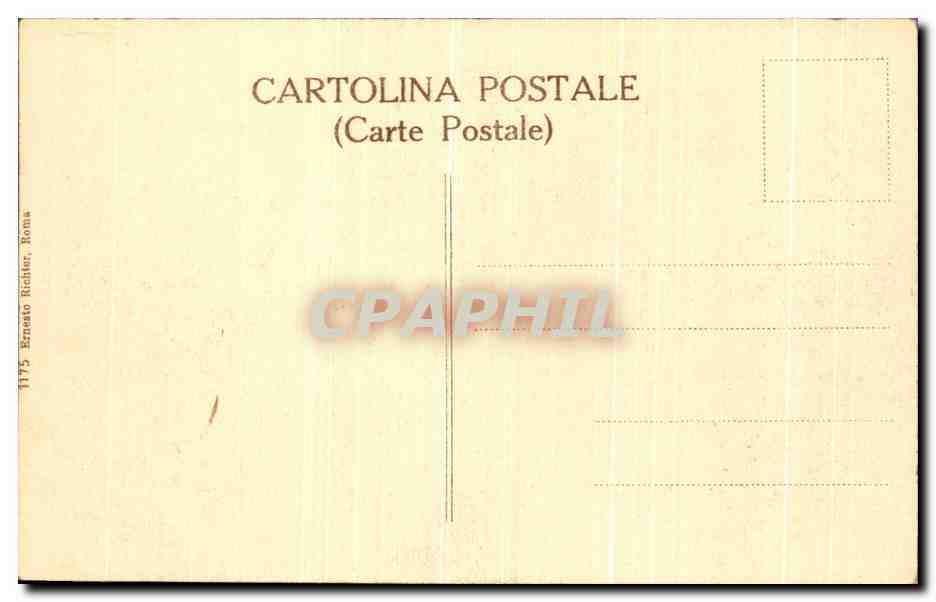 CPA Roma Via Appia Presso Terracina — Rückseite