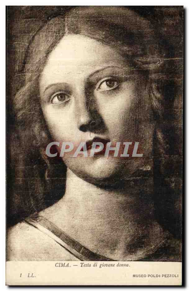 CPA Cima Testa di giovane donna Museo Poldi Pezzoli