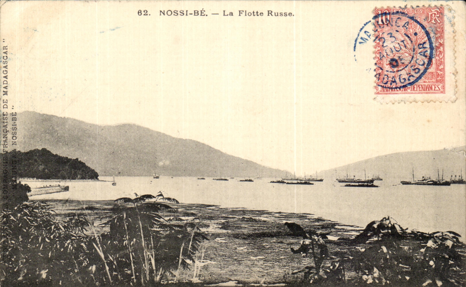 CPA Nossi Be La Flotte Russe Madagascar Majunga 