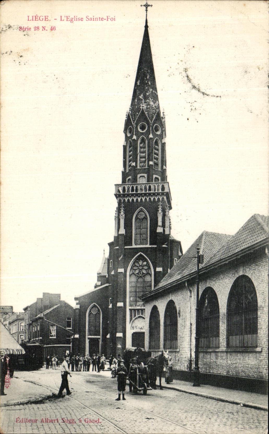 CPA Liege L Eglise Sainte Foi 