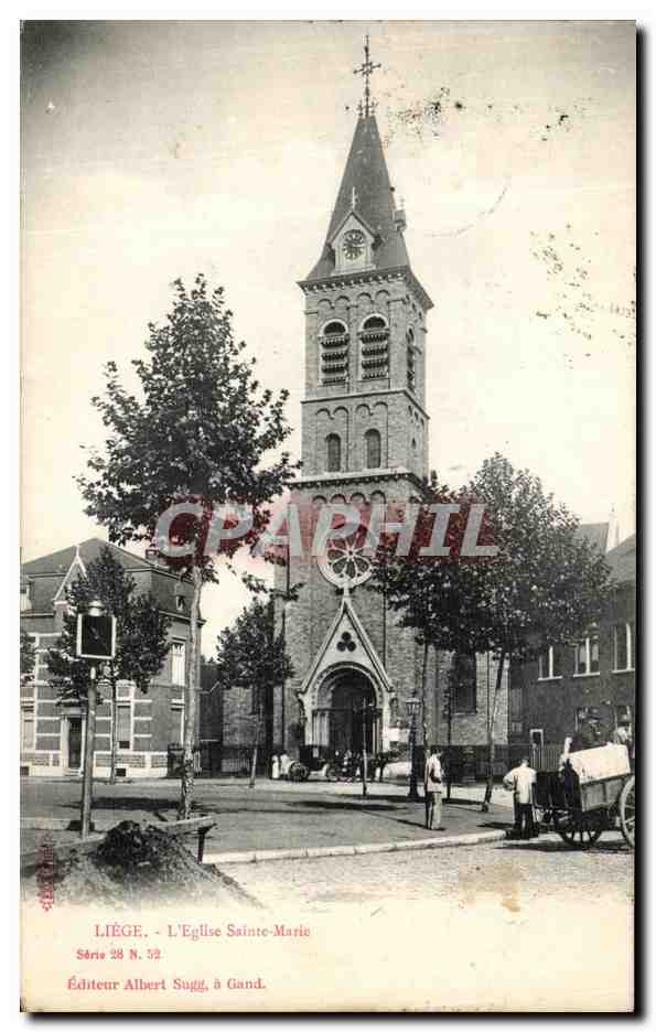 CPA Liege L Eglise Sainte Marie 
