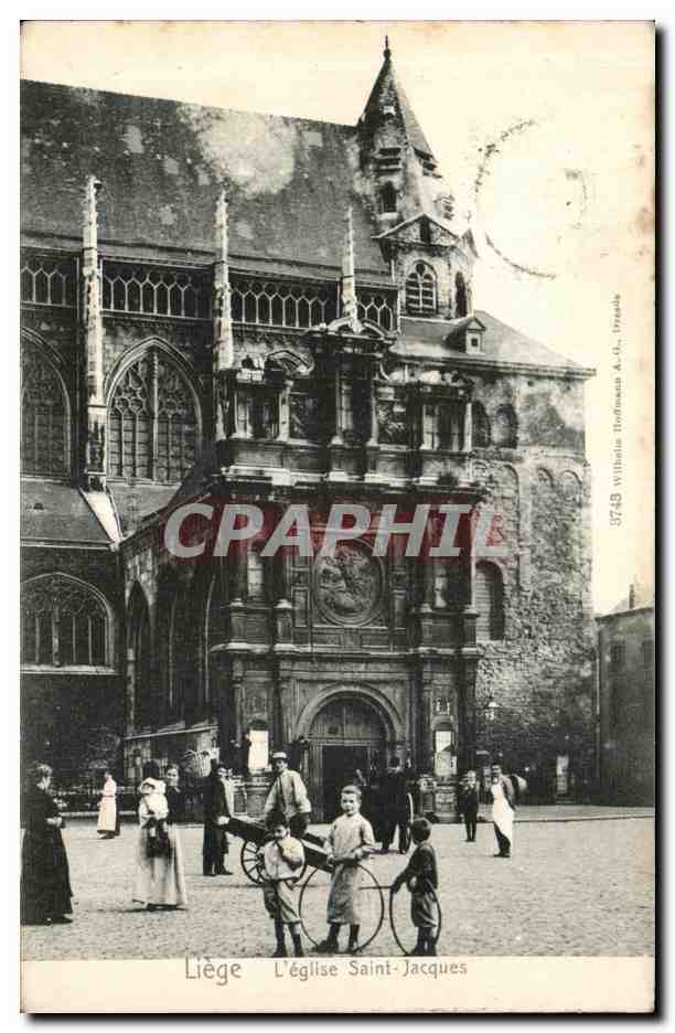 CPA Liege Eglise Saint Jacques Enfants
