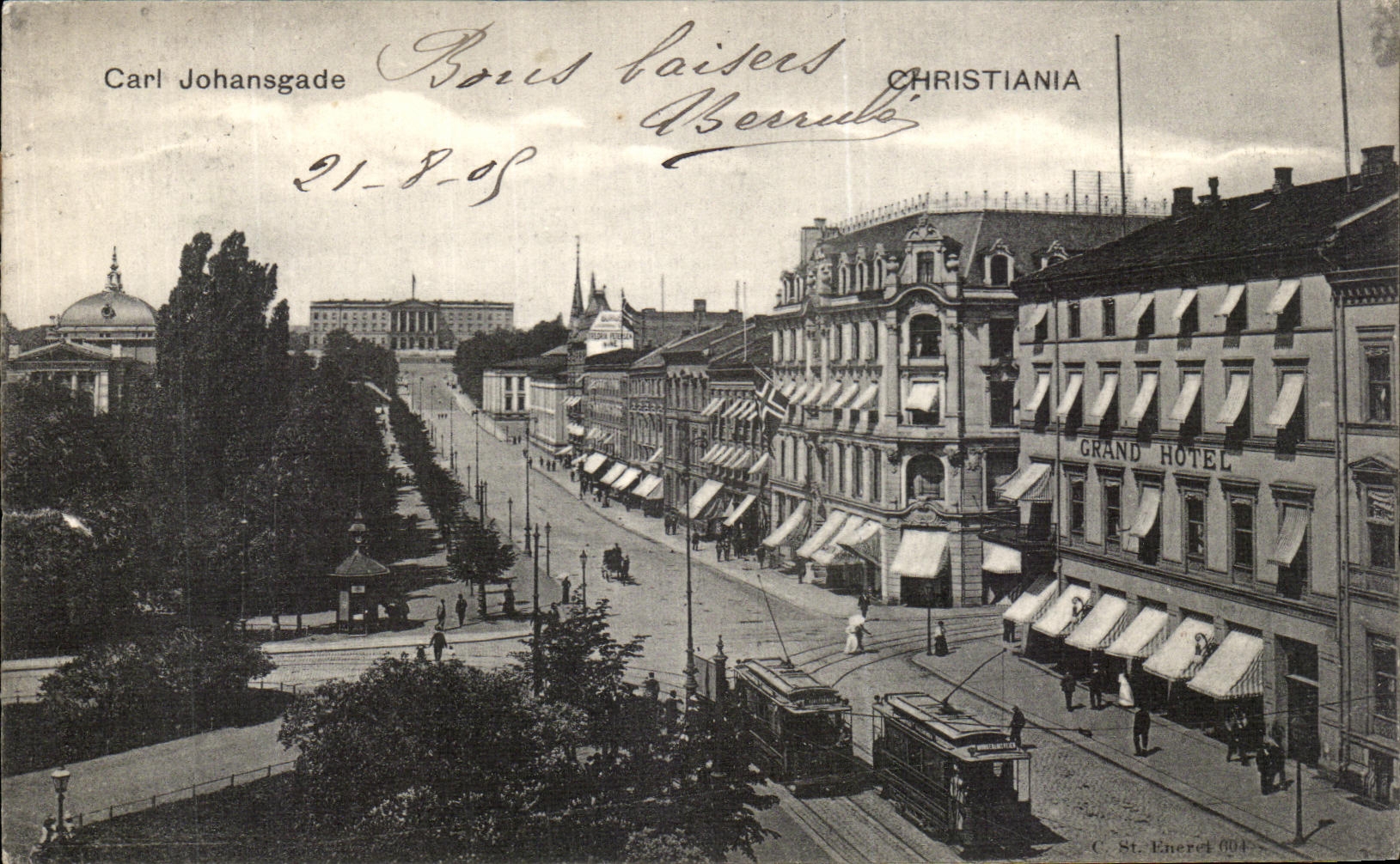 CPA Carl Johansgade ChristianiaNorvege