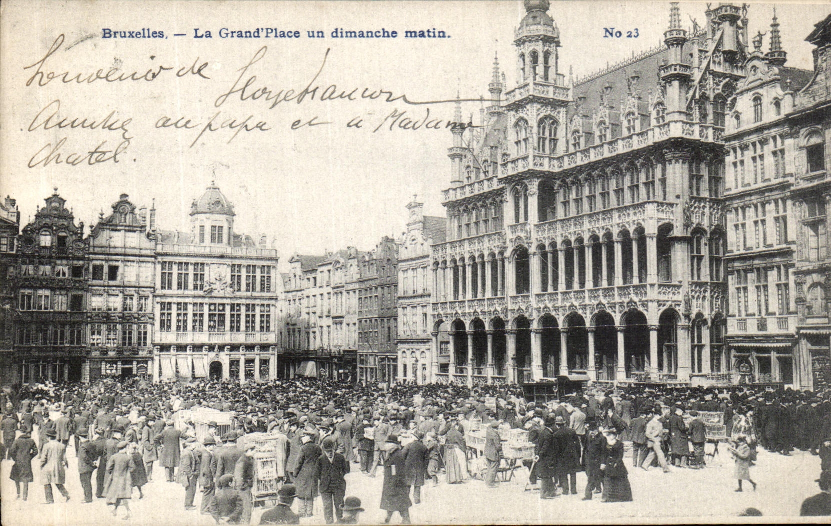 Bruxelles — La Grand'Place un dimanche matin — No 23
