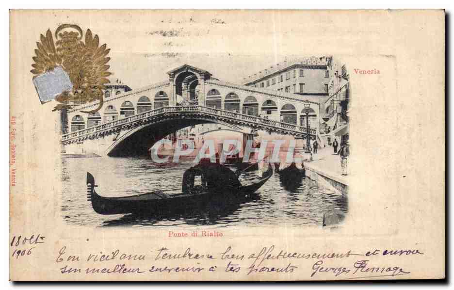 CPA Venezia Ponte di rialto Lion