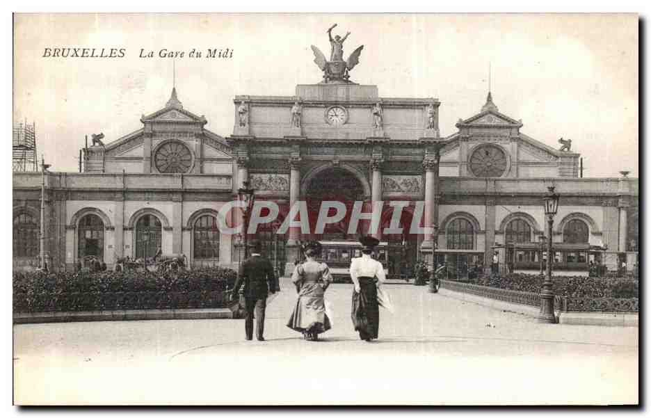CPA Bruxelles La Gare du Midi 