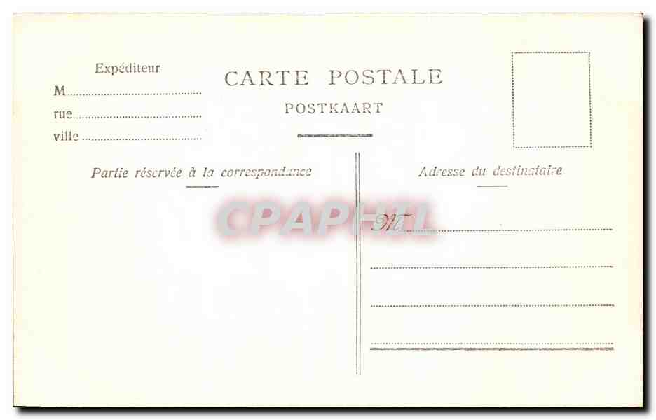 CPA Bruxelles La Gare du Midi  — Rückseite