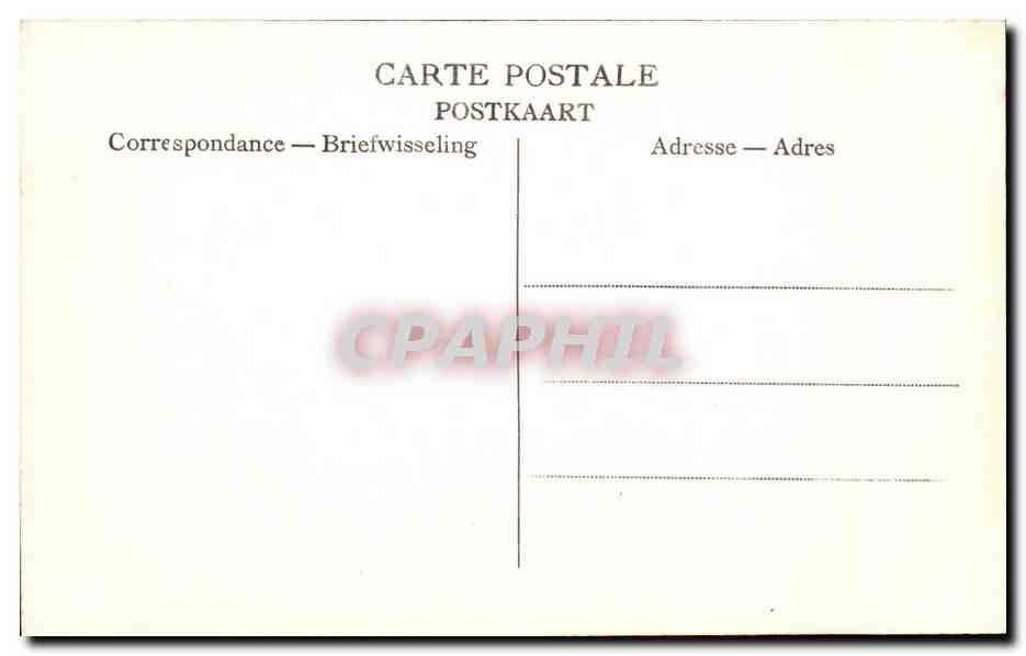 CPA Anvers L Hotel de Ville vehicule des eboueurs  — Back