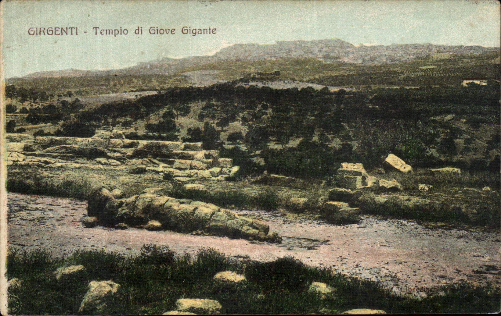 CPA Girgenti Tempio di Giove Gigante 