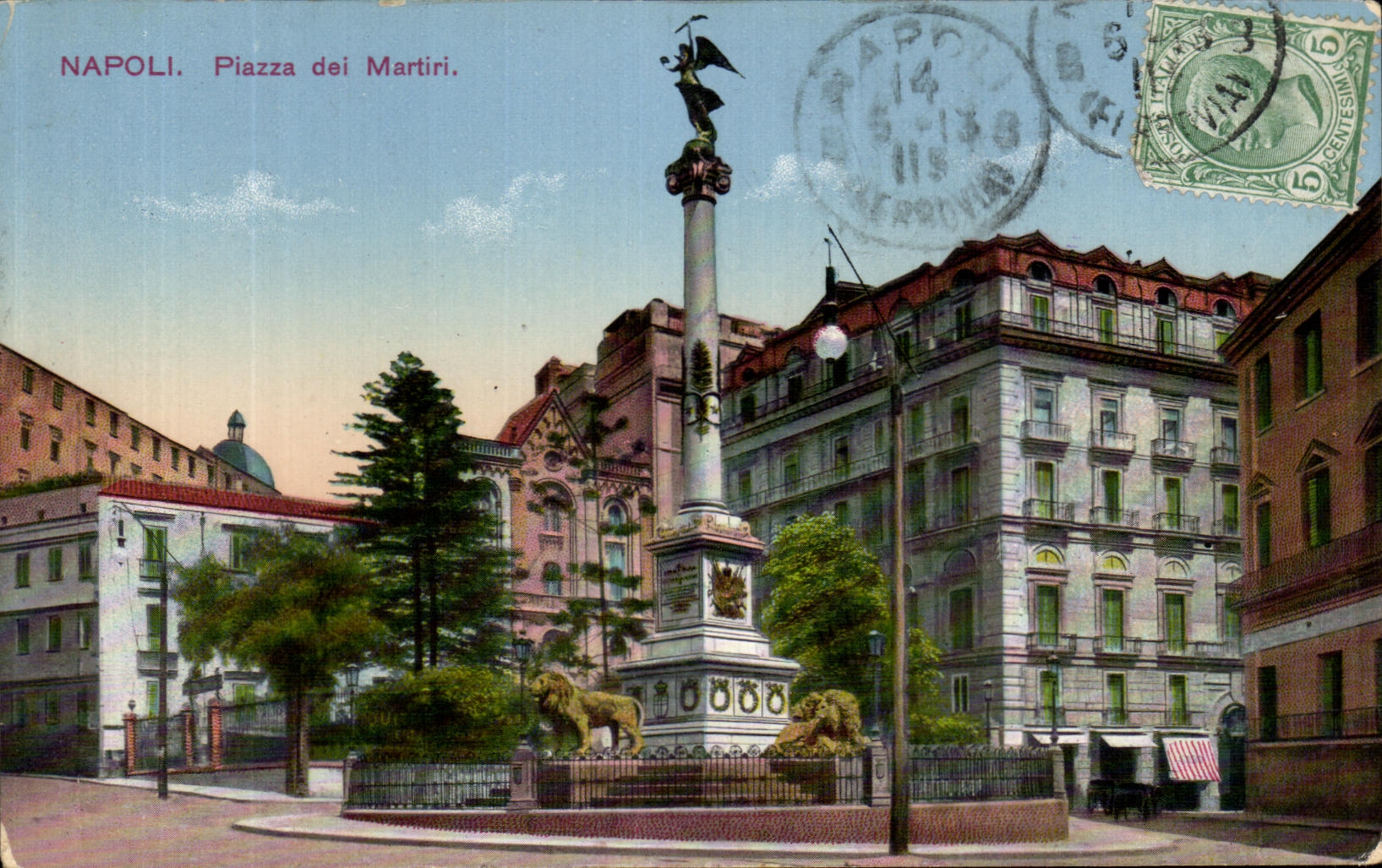 CPA Napoli Piazzo dei Martiri 