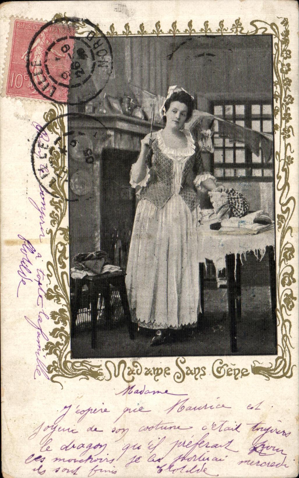 CPA Madame Sans Genre Femme Folklore