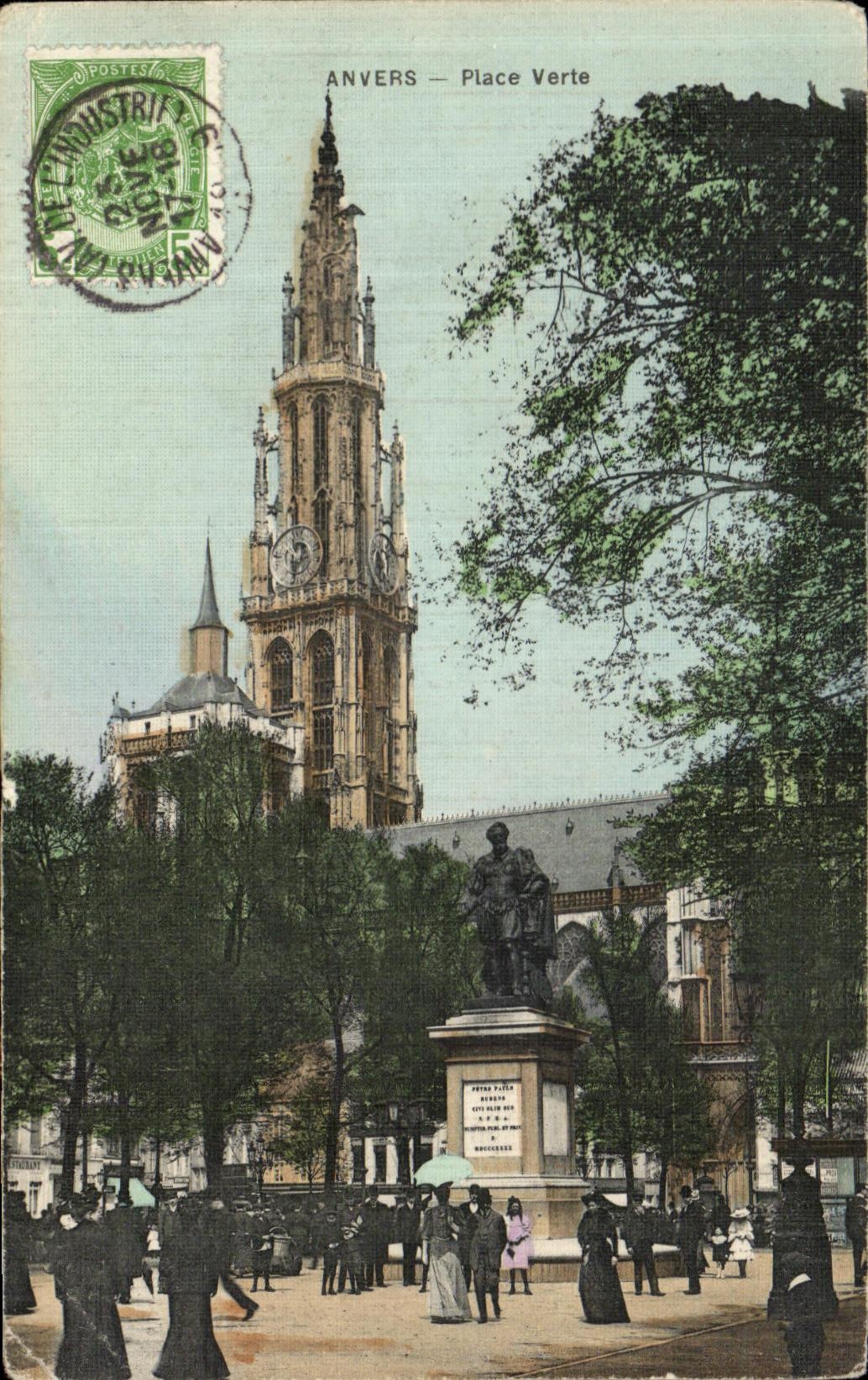 CPA Anvers Place Verte