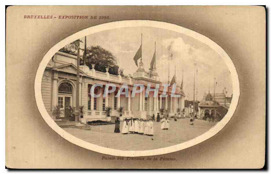 CPA Bruxelles Exposition De 1910 Palais des travaux de la femme 