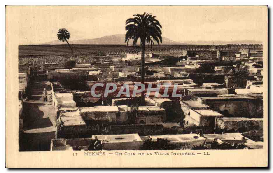 CPA Meknes Un Coin de la Ville Indigene