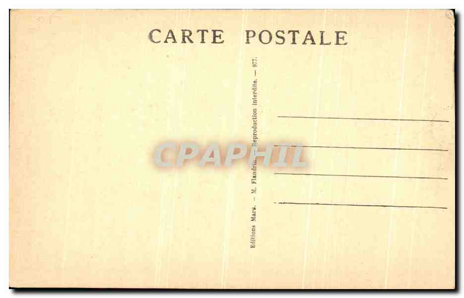 CPA Fes La Maison du Touriste  — Verso