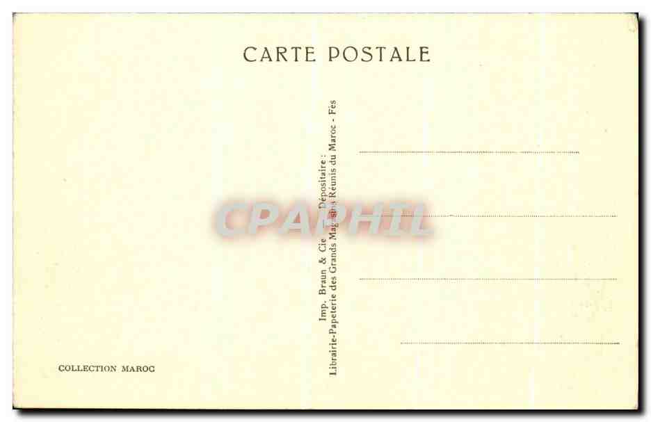CPA Fes Vue Generale de la Medina Prise du Cote Sud  — Rückseite