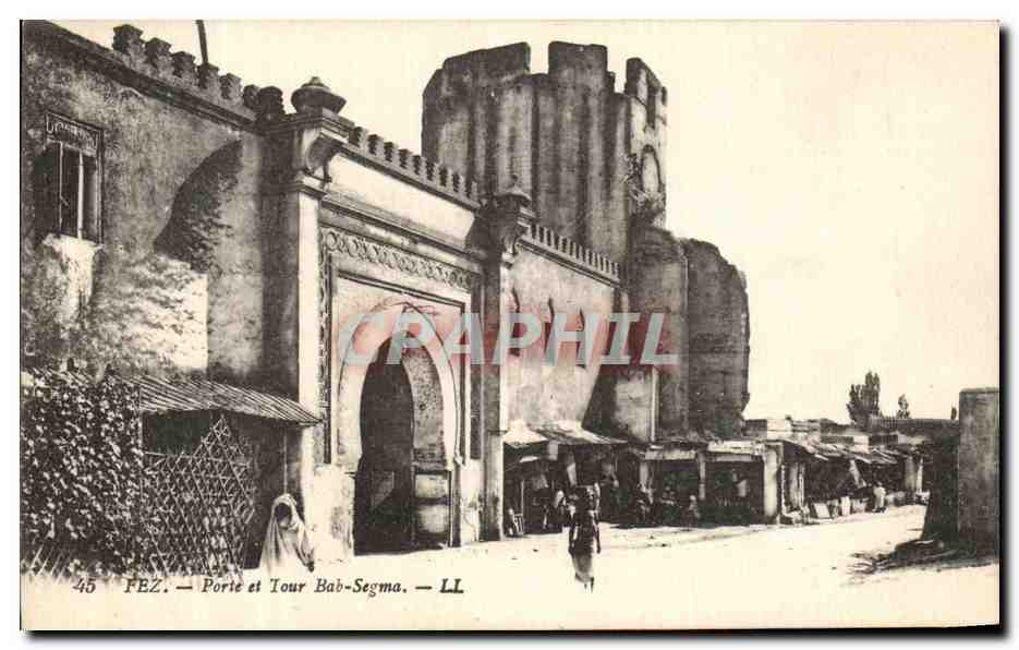 CPA Fez Porte et Tour Bab Segma