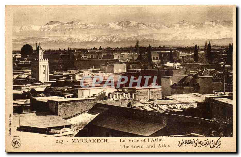 CPA Marrakech La ville et l Atlas