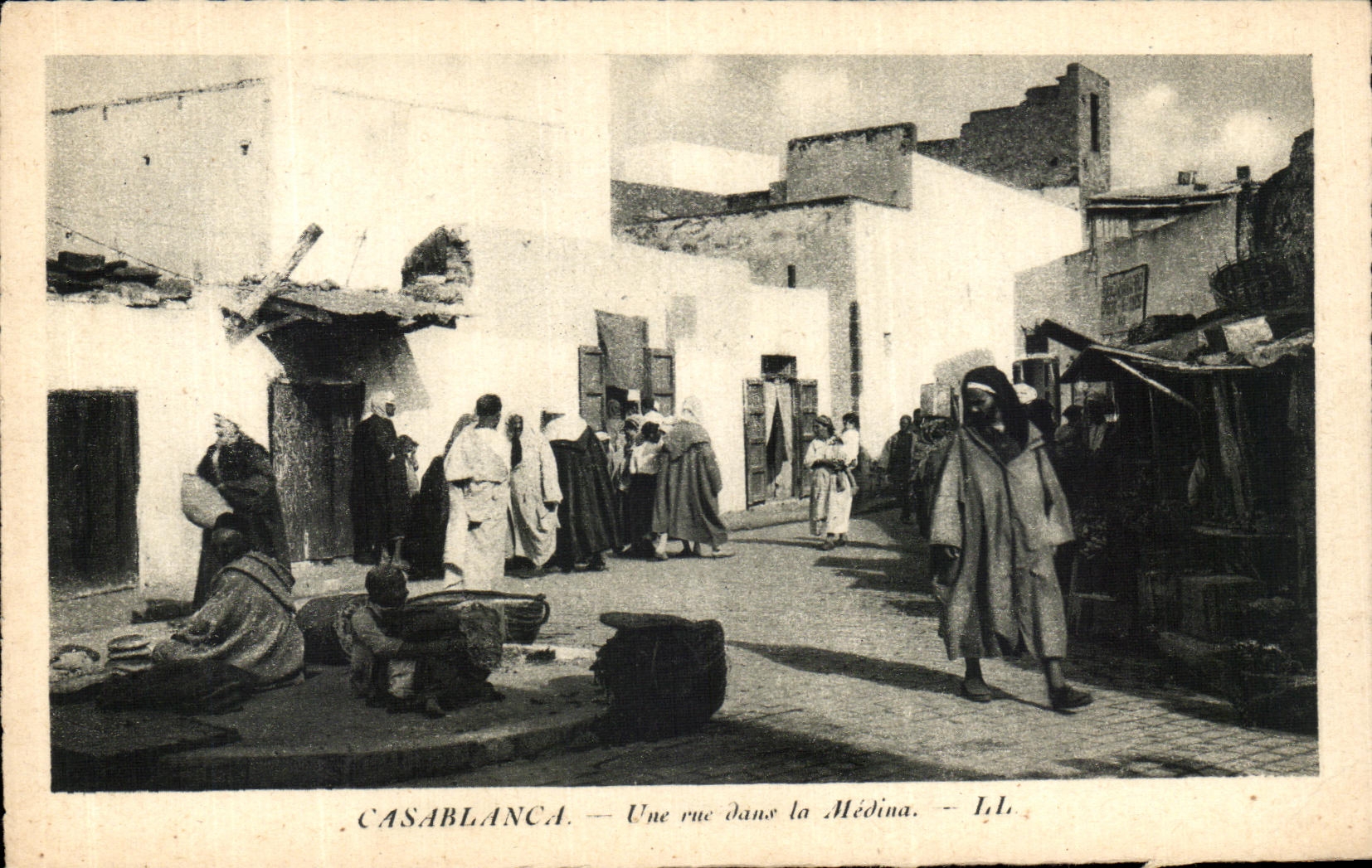 CPA Casablanca Une rue dans la Medina