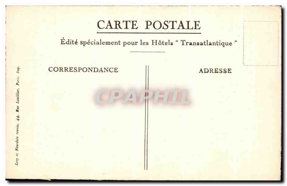 CPA Casablanca Une rue dans la Medina — Verso