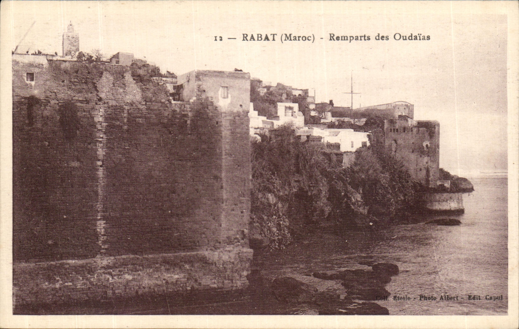 CPA Rabat Remparts des Oudaias