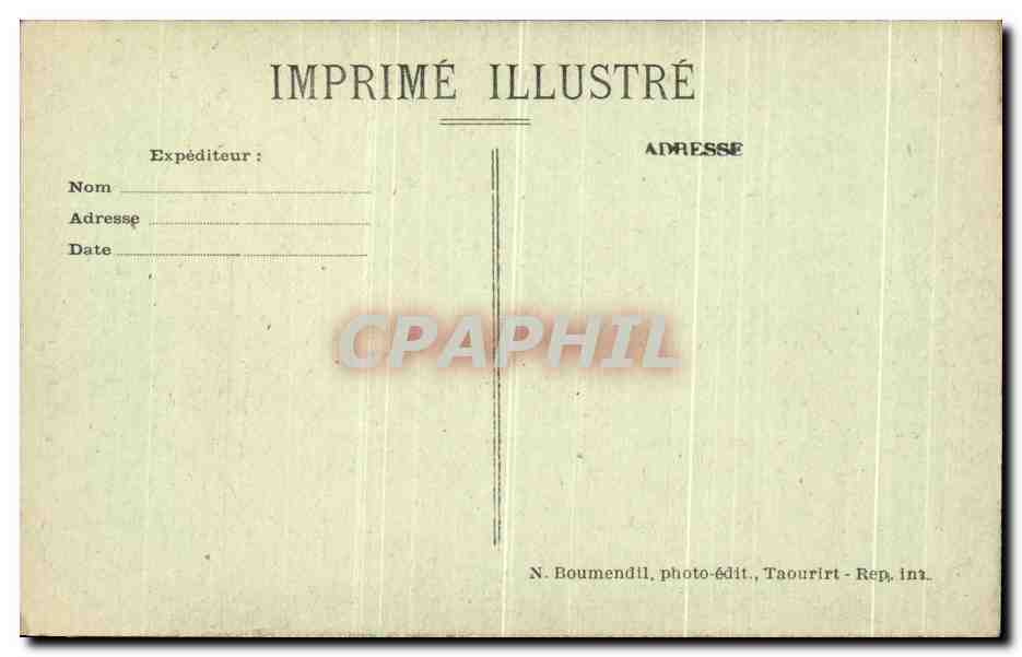 CPA Taza Interieur de la Grande Mosquee — Rückseite