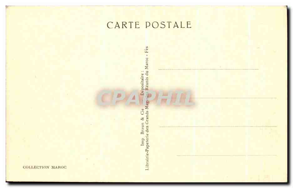 CPA Fez Vue generale de la Medina — Rückseite