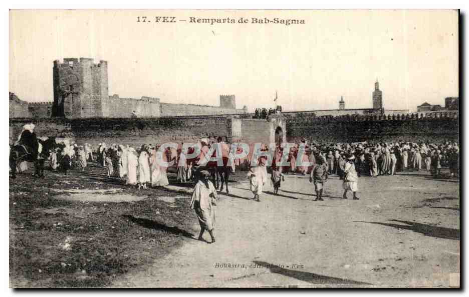 CPA Fez remparts de Bab Sagma