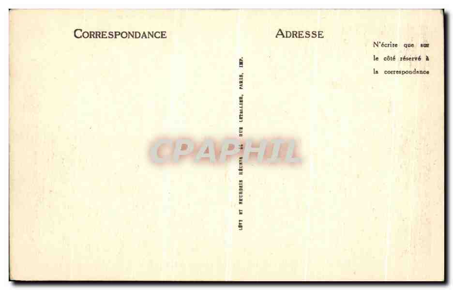 CPA Fez L Horloge de Bau Anania Les 13 grands Timbres  — Rückseite