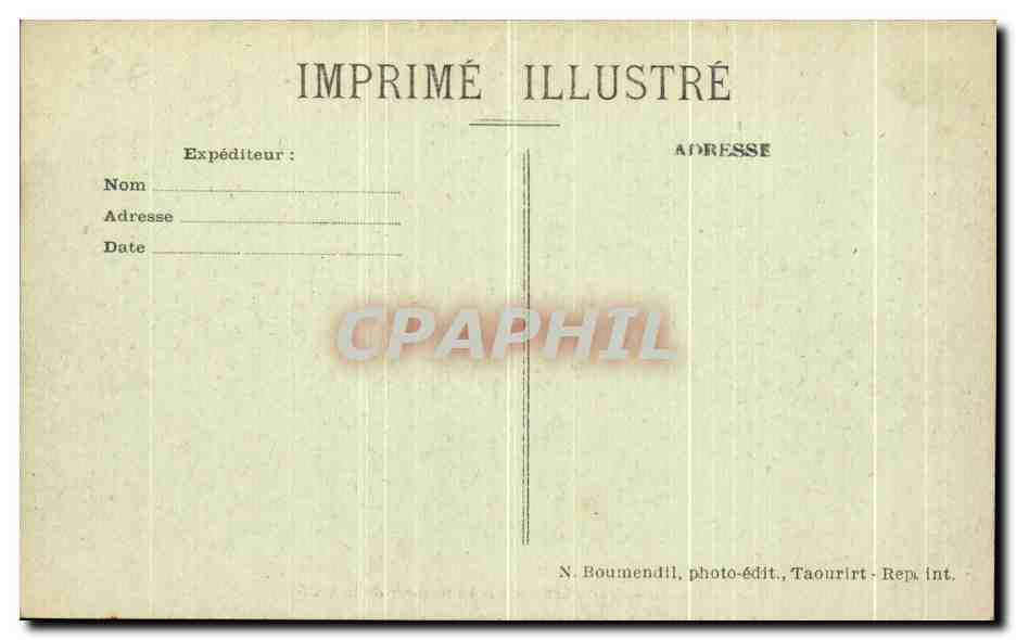 CPA Taza Vue Partielle sur l Interieur de la Ville  — Rückseite