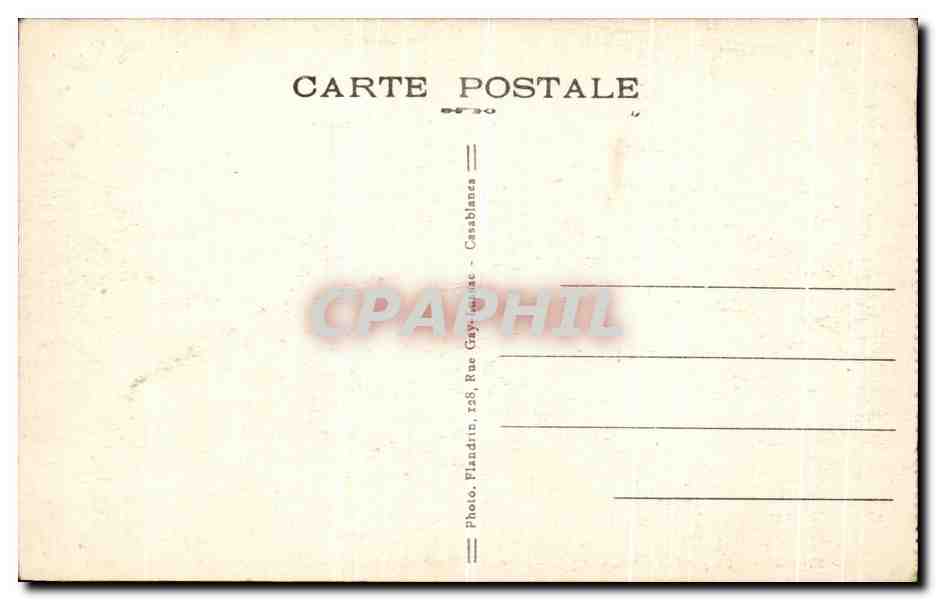 CPA Atlas Marocain l antique Marabout et la Casbah de Tallat Yacoub  — Back