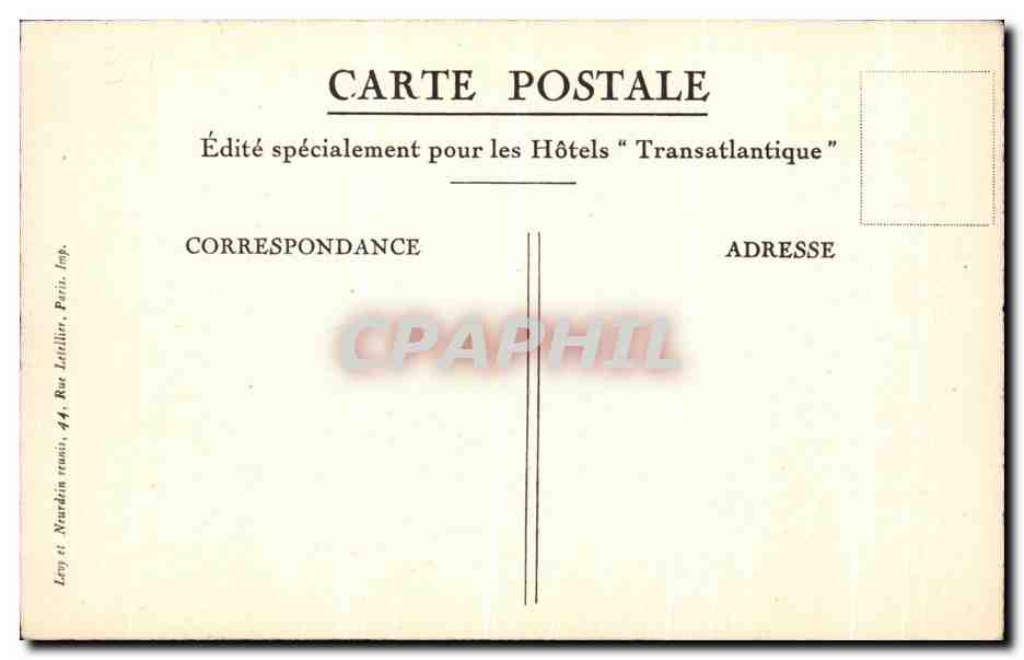 CPA Casablanca Dans la Nouvelle Ville Arabe  — Verso