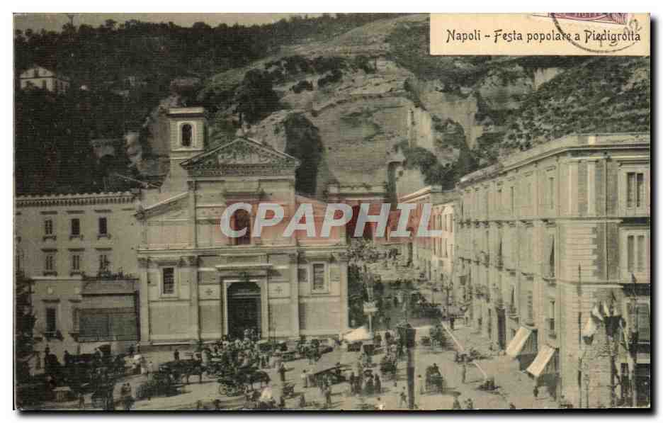 CPA Napoli Festa Popolare a Piedigrotta
