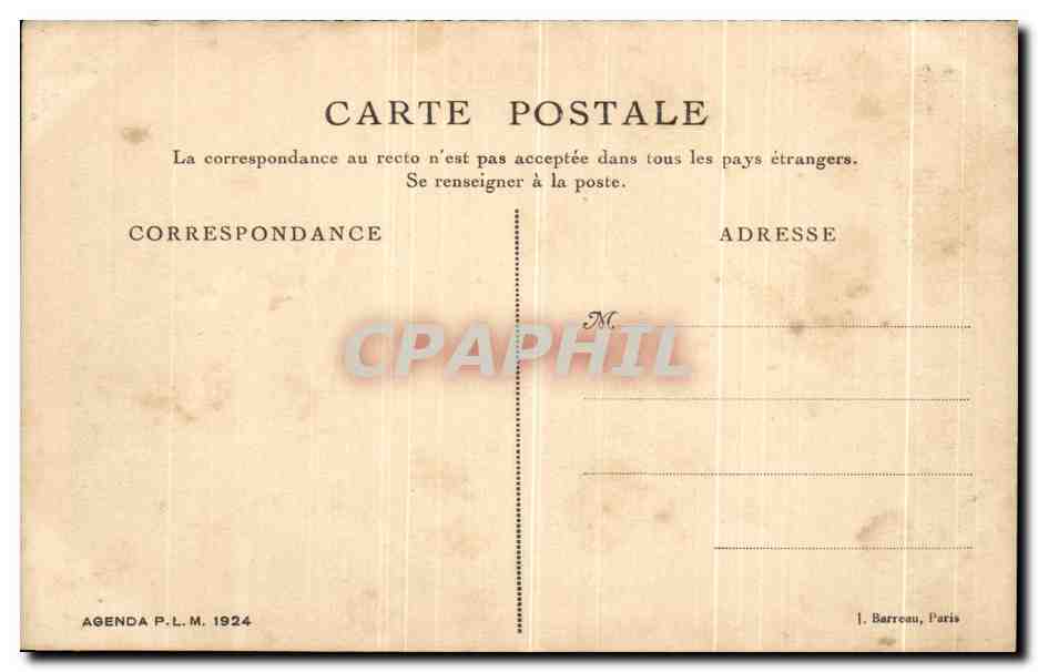 CPA Tunisie Korbous Anciens Bains Romains  — Rückseite