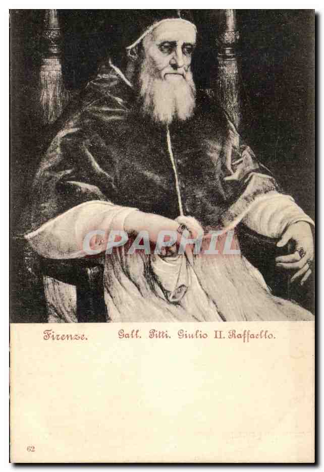 CPA Firenze Gall Pitti Giulio II Raffaello